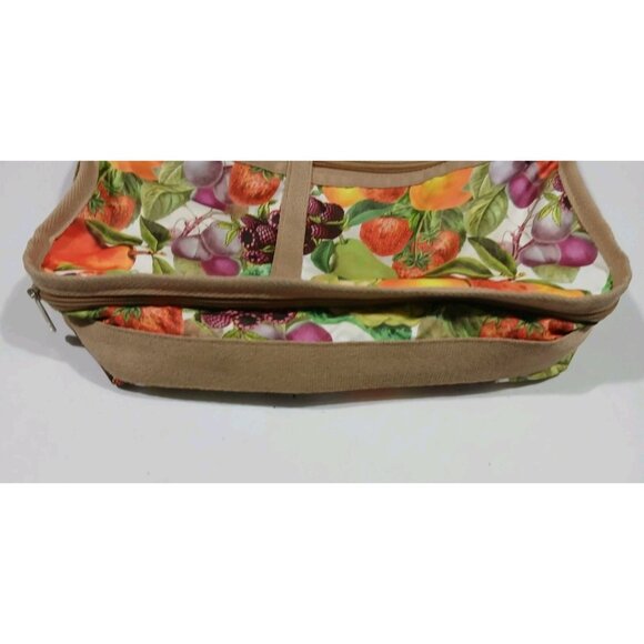 LeSportSac Crossbody Bag Tan Fruit Adjustable Strap Commute Everday Deluxe - Picture 6 of 11